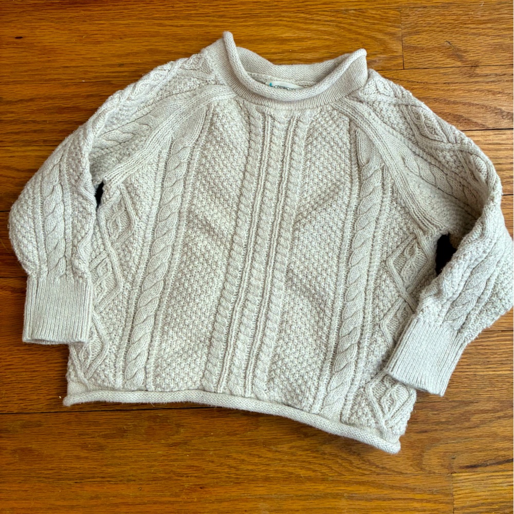 Crewcuts cable knit rollneck sweater
